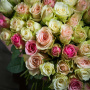 Букет из 101 роз - разных оттенков розового